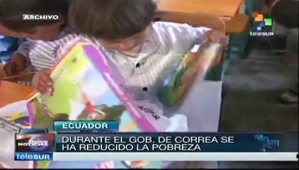 Con la Revolución Ciudadana pobreza disminuye en Ecuador