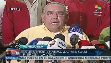 Violentos atacan marcha en apoyo al gob. en Puerto Ordaz