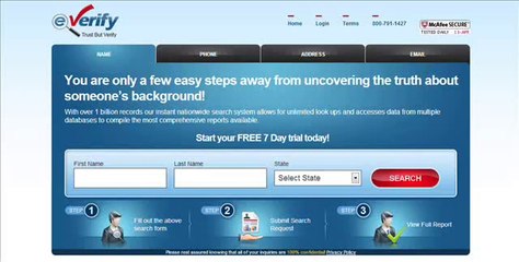 how can i do a background check on myself - Everify