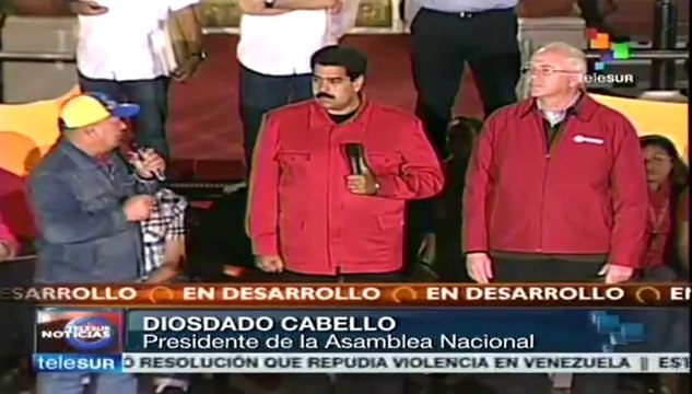 Los que sí queremos la paz debemos estar unidos: Diosdado Cabello