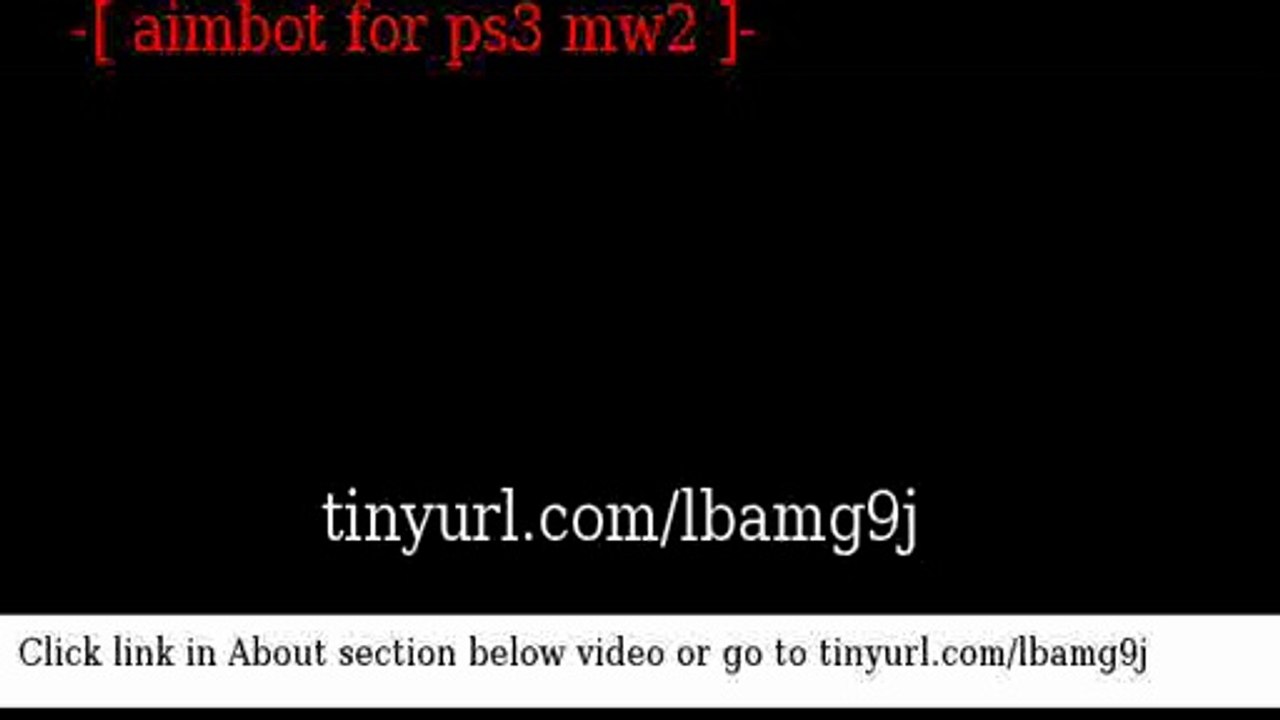 aimbot for ps3 mw2