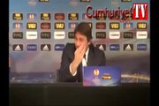 Juventus'un teknik direktörü Conte gülme krizine girdi