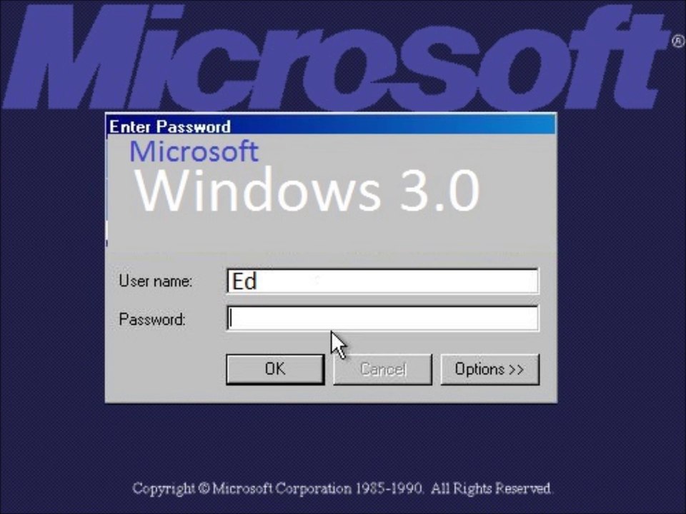 Windows 3.0 Parody