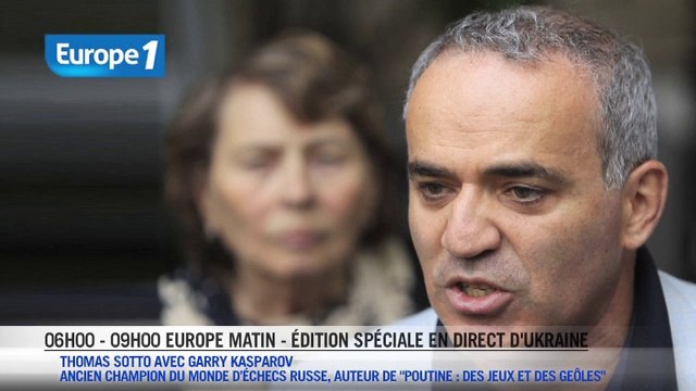 Ukraine : Kasparov accuse le dictateur Poutine