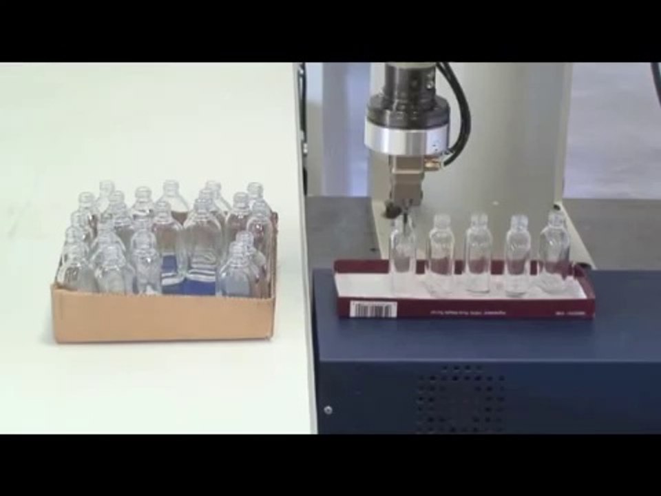 Adept Robotics - Adept Cobra SCARA Handling Small Glass Bottles