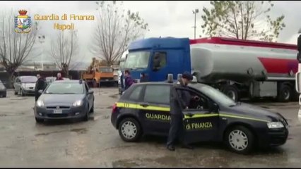 Afragola (NA) - Operazione della gdf contro il contrabbando di gasolio (20.02.14)