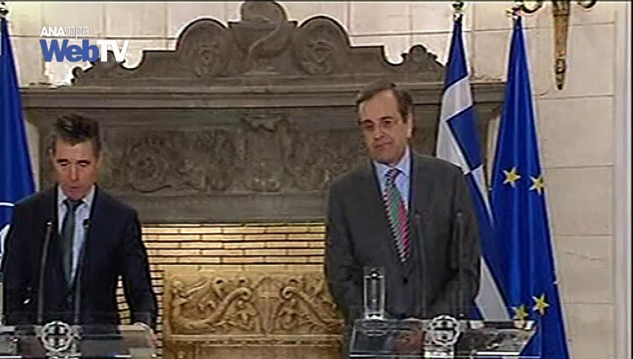 Ανησυχία για τις εξελίξεις στην Ουκρανία εξέφρασαν Ράσμουσεν και Σαμαράς