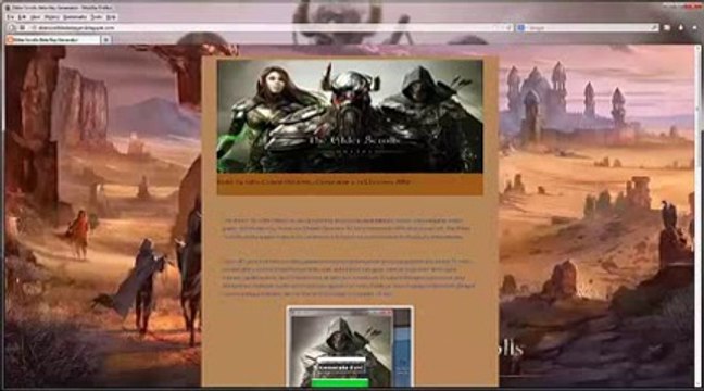 The elder scrolls Beta Key Generator - YouTube