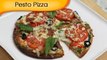 Pesto Pizza - Italian Homemade Vegetarian Appetizer Recipe By Ruchi Bharani
