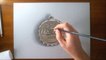 Hyperrealistic Speed Drawing of a Coca-Cola Bottle Cap Silver Pendant by Marcello Barenghi