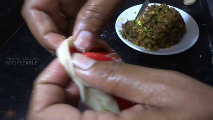 Chicken Samosa Preparation in Telugu