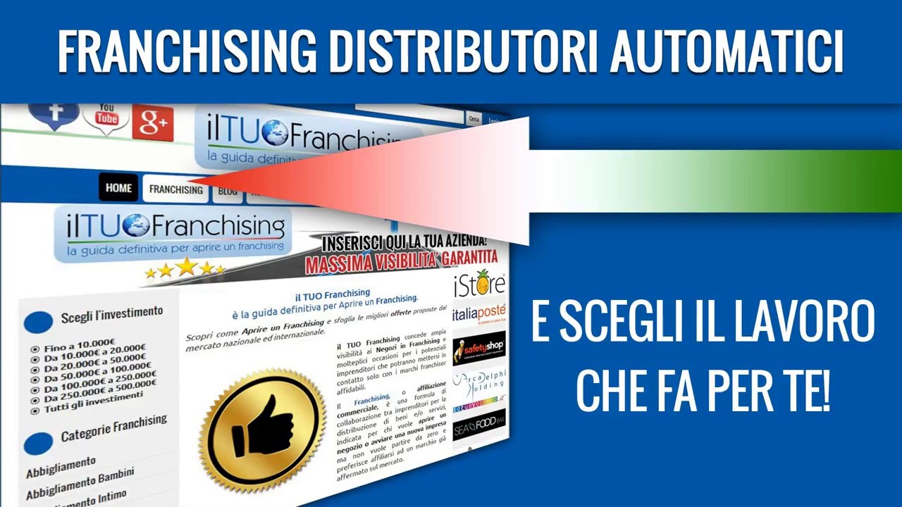 Franchising Distributori Automatici - ILTUOFRANCHISING.COM