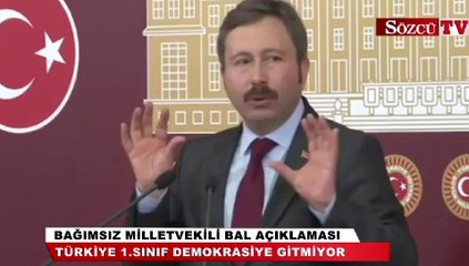 " Türkiye,birinci sınıf demokrasiye doğru gitmiyor "