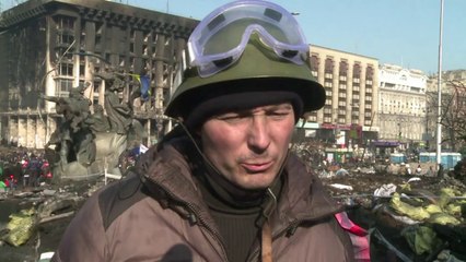 Ukraine : les manifestants réagissent à l'accord de sortie de crise