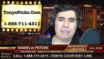 Detroit Pistons vs. Atlanta Hawks Pick Prediction NBA Pro Basketball Odds Preview 2-7-2014