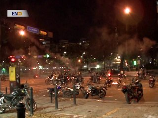 Casi pierde un ojo por una bomba lacrimógena