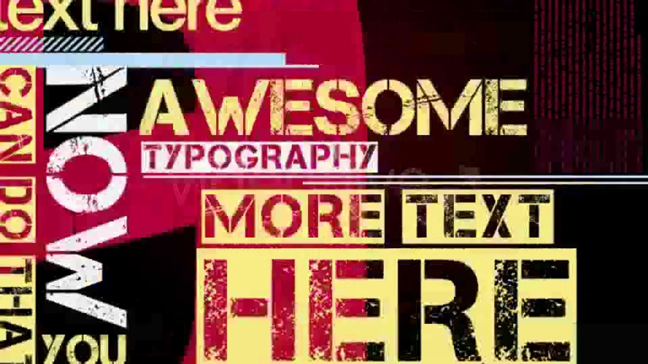 Typography V2 - After Effects Template