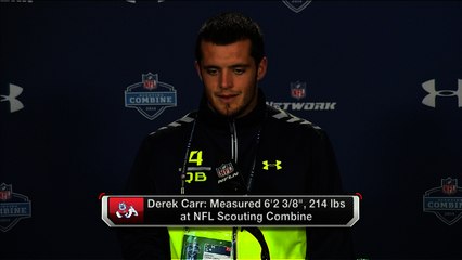 Carr not throwing at NFL Scouting Combine