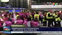 Decenas de vuelos cancelados en el aeropuerto de Frankfurt