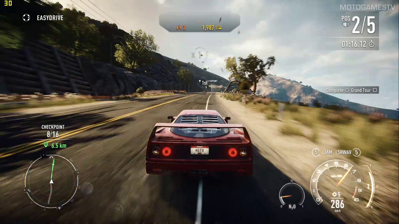 Need for Speed Rivals PC - Ferrari F40 Gameplay