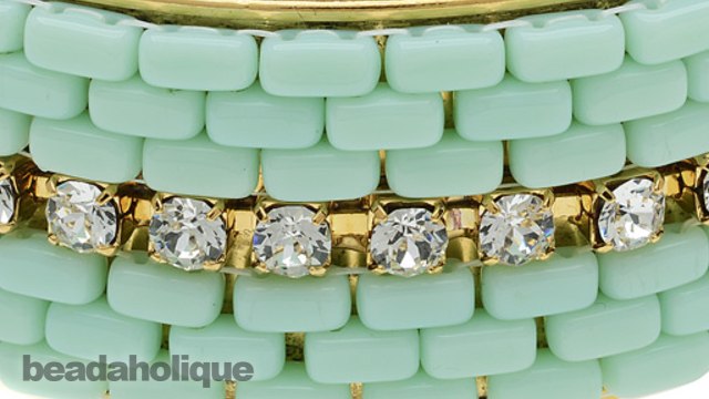 How to Bead Weave a Strip of 2-Hole Brick Beads