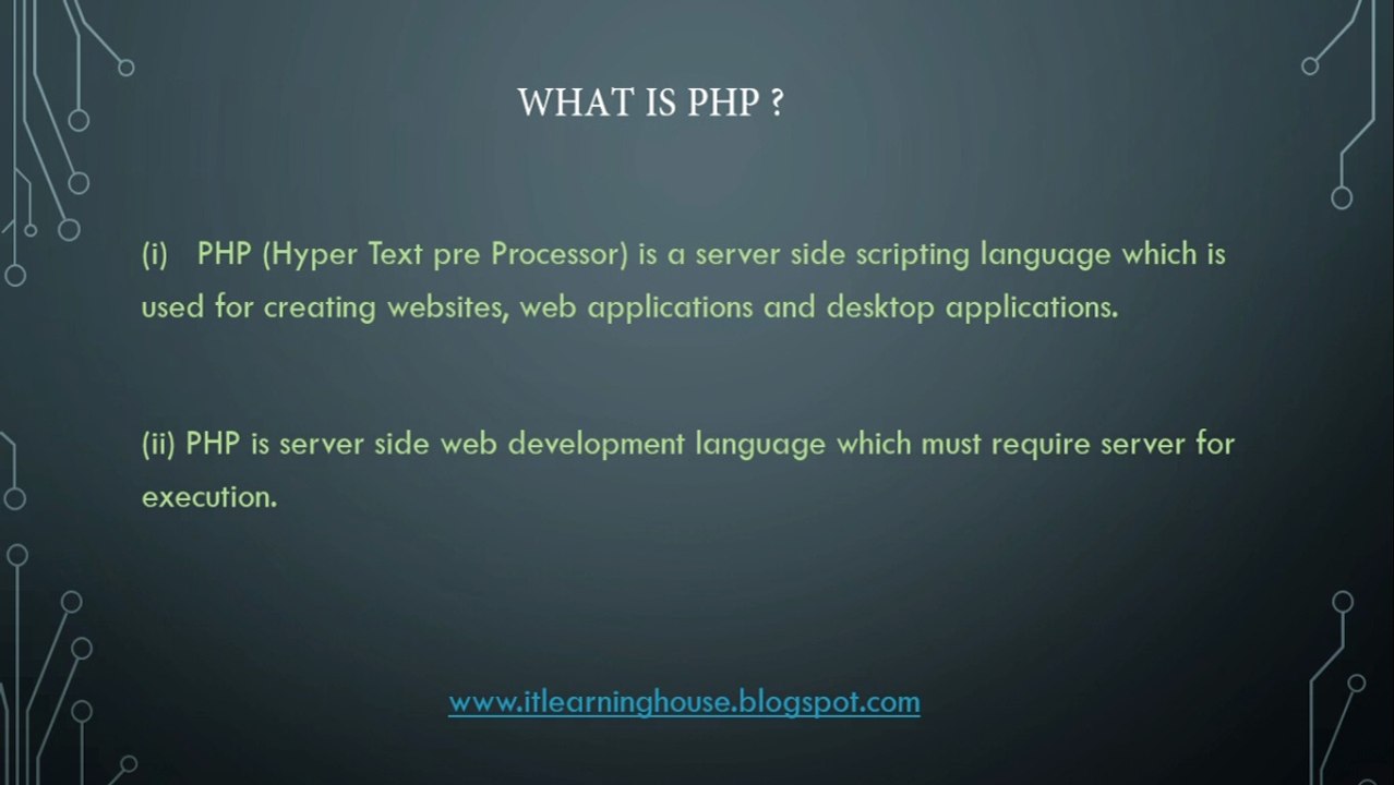 PHP 1 lec in urdu