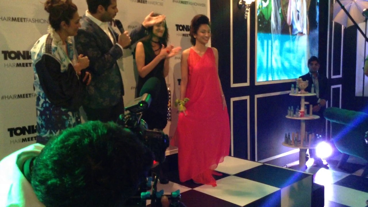 TONI & GUY - CASUAL TREND Featuring Designer Sadaf Malaterre with her Muse Anoushey Ashraf - Fashion Pakistan Week S/S 2014 Karachi - FPW