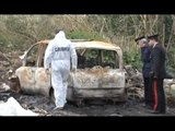 Grumo Nevano (NA) - Cadavere carbonizzato trovato in un'auto -1- (21.02.14)