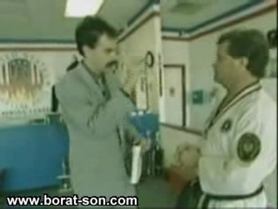 Borat Learns how to Defend from a Jew.