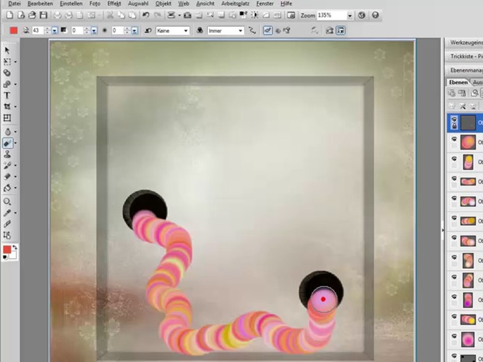 PhotoImpact Tutorial animierter Wurm
