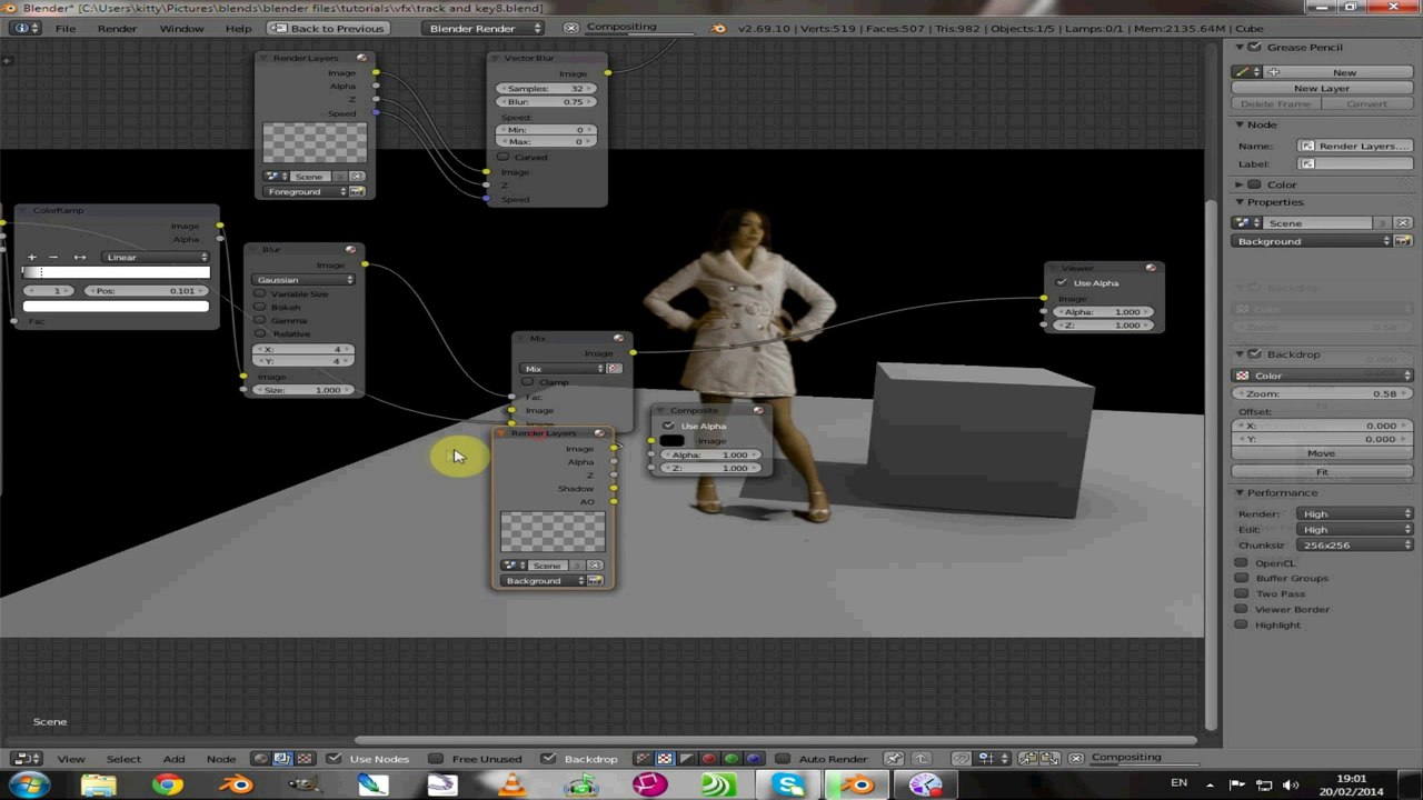 3D  scene compositing