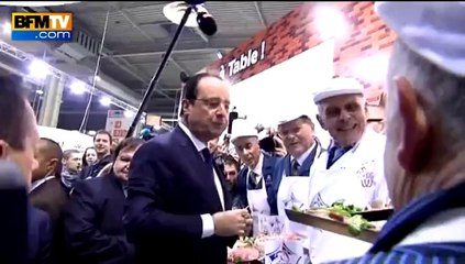 Hollande au Salon de l'agriculture: "Qu'est-ce que je n'ai pas goûté, encore?" [22.02.2014]