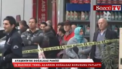Ataşehir'de doğalgaz paniği