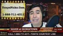 Georgetown Hoyas vs. Xavier Musketeers Pick Prediction NCAA College Basketball Odds Preview 2-22-2014