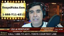 Kentucky Wildcats vs. LSU Tigers Pick Prediction NCAA College Basketball Odds Preview 2-22-2014