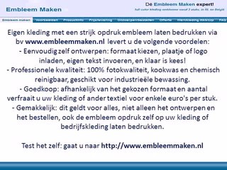 Kleding opdruk embleem