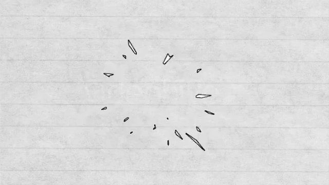 Cel drawn cartoon effects explosions - After Effects Template