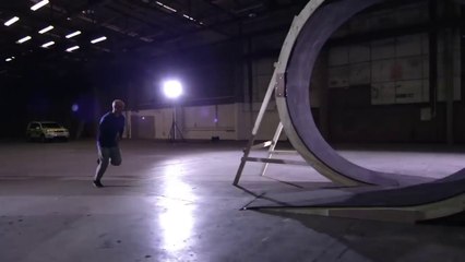 Stuntman Runs Through Loop The Loop Just Like Sonic
