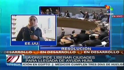 Consejo de Seguridad de la ONU aprueba facilitar ayuda a Siria