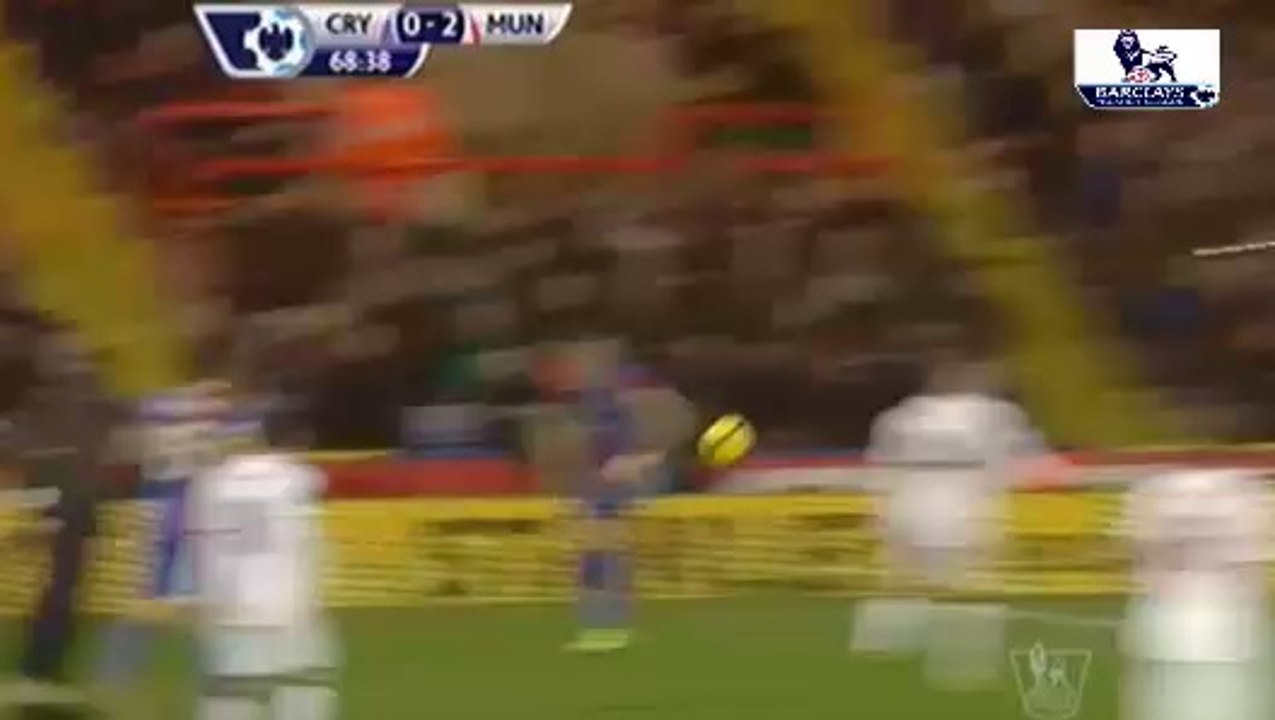 C.Palace vs MU 22-02-14 - Premier League - Rooney 's goal ( 0 - 2 )