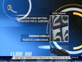 Diosdado Cabello acotó que "queremos la paz y haremos lo que sea para que se imponga" por el bienestar de la nación.