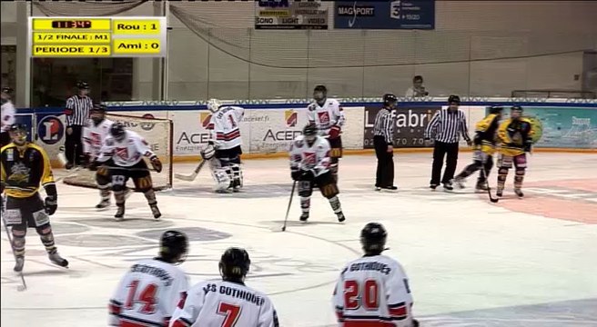 Match 1 de la 1/2 Finale Espoirs Elite U22 : Rouen vs Amiens : Période 1