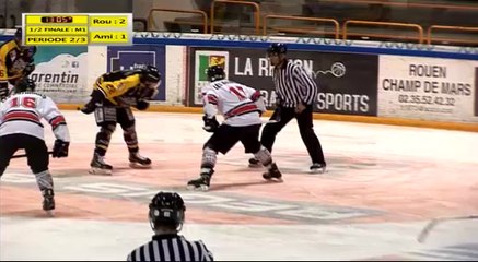 Match 1 de la 1/2 Finale Espoirs Elite U22 : Rouen vs Amiens : Période 2.