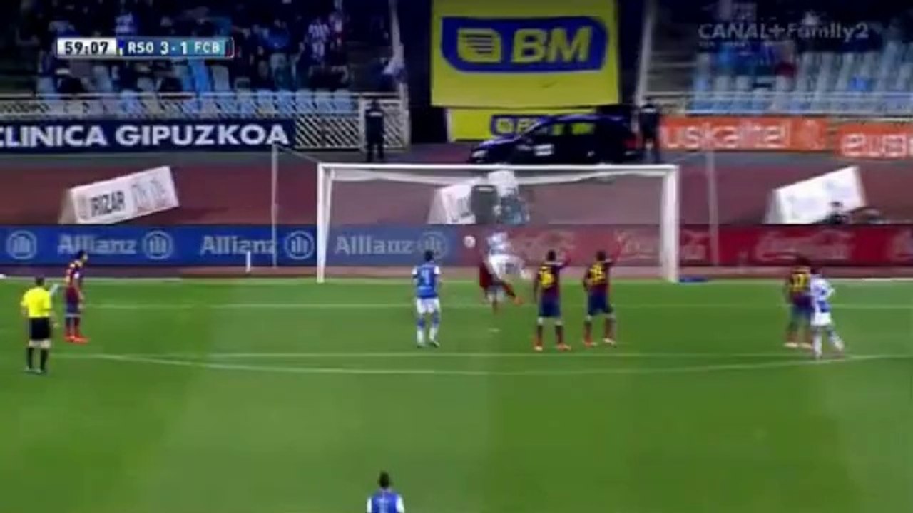 Real Sociedad - FC Barcelona 3:1 All Goals & Highlights (22.02.2014)