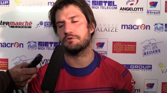 21e journée de pro D2 Béziers Colomiers Réaction Thomas Fournil