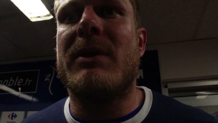 The reaction of Andrew Farley after the defeat of Grenoble against Biarritz