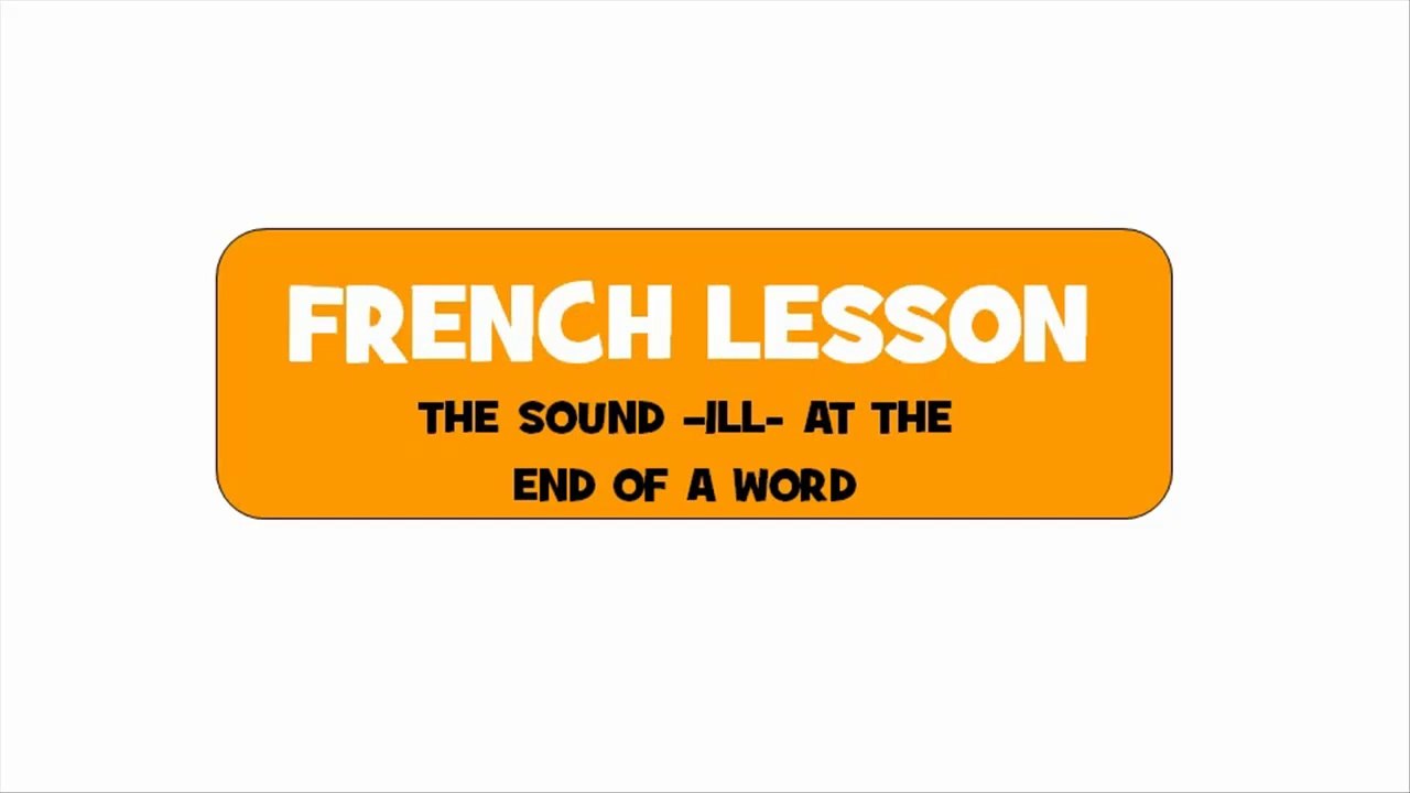 Learn French # Lesson # Special pronunciations