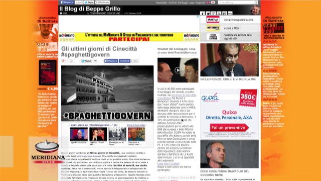 Beppe Grillo attacca Matteo Renzi: «Ultimi giorni di sordida Pompei»