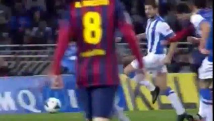 Real Sociedad vs Barcleona 3-1 all goals and highlights 22nd feb 2014 la liga