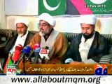 Tahir-ul-Qadri,  Allama Talib Johri and Allama Abbas Kumaili, Majlis Wahdat-e-Muslimeen full support & participate in MQM Solidarity Rally to support armed forces of Pakistan